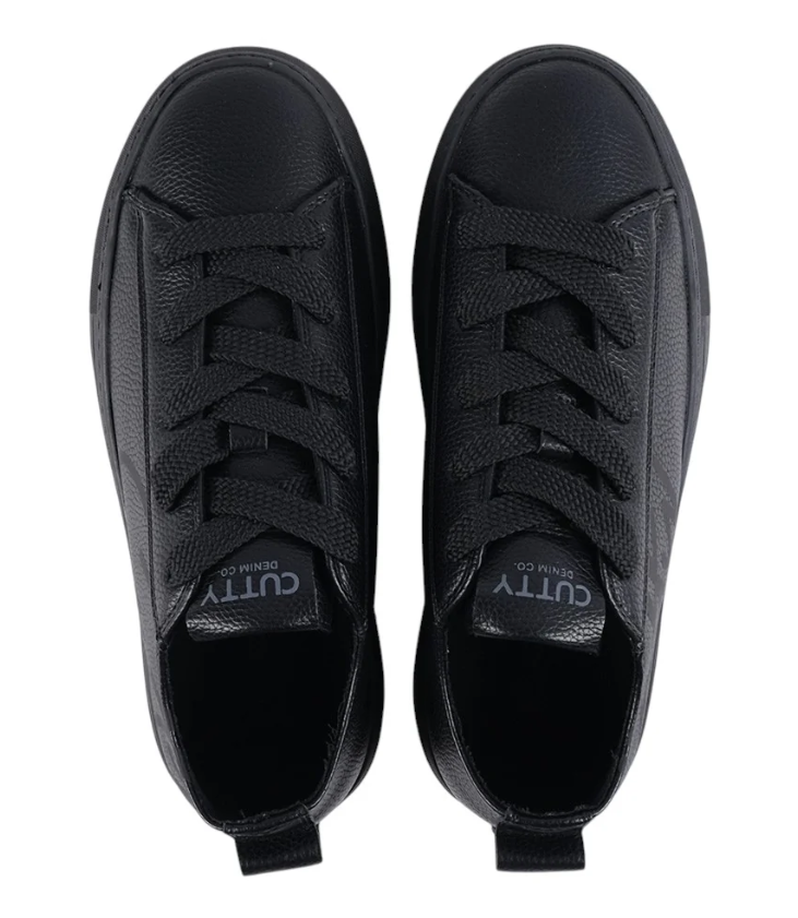 CUTTY TAMPA LOW SNEAKERS - BLACK LEATHER