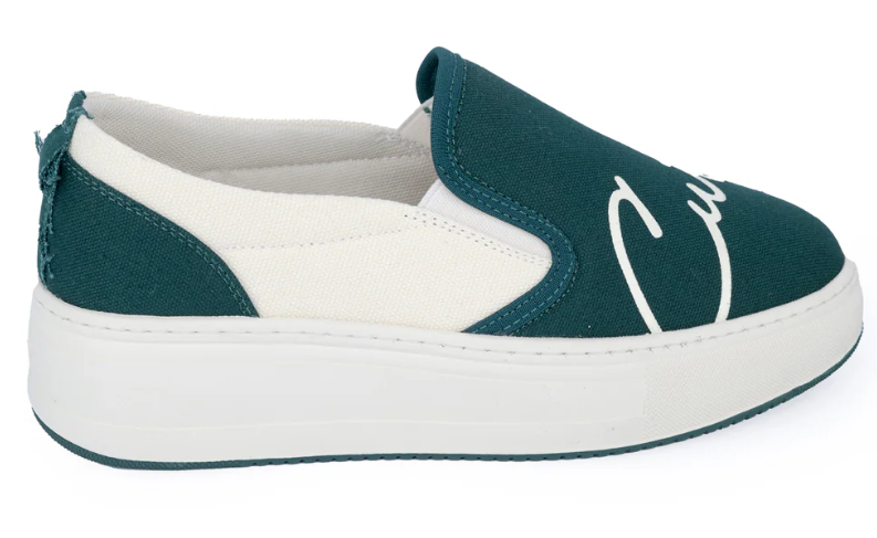 CUTTY GRANBY SLIP ON SHOE - GREEN