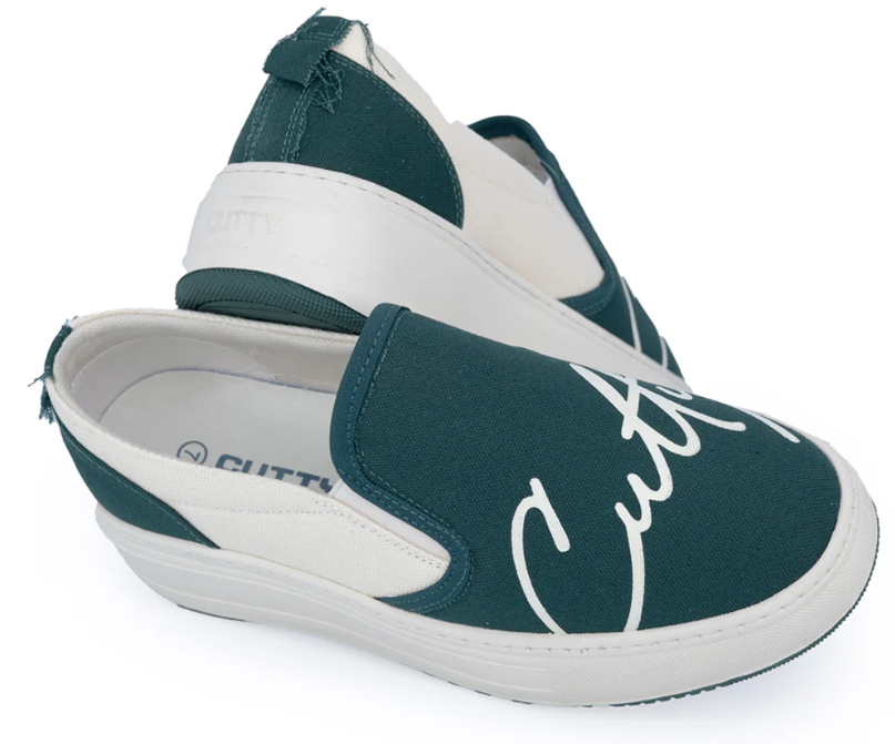 CUTTY GRANBY SLIP ON SHOE - GREEN