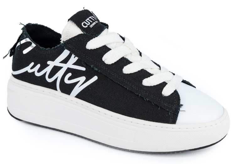 CUTTY TAMPA LOW SNEAKERS - BLACK CANVAS