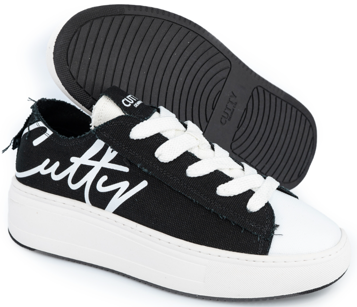CUTTY TAMPA LOW SNEAKERS - BLACK CANVAS