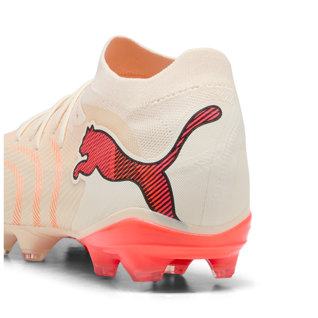 PUMA FUTURE 9 MATCH FG/AG SOCCER BOOTS - ALMOND/RED