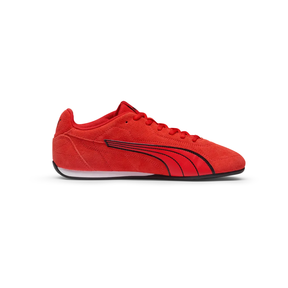 PUMA CATCH SUEDE SNEAKER - RED