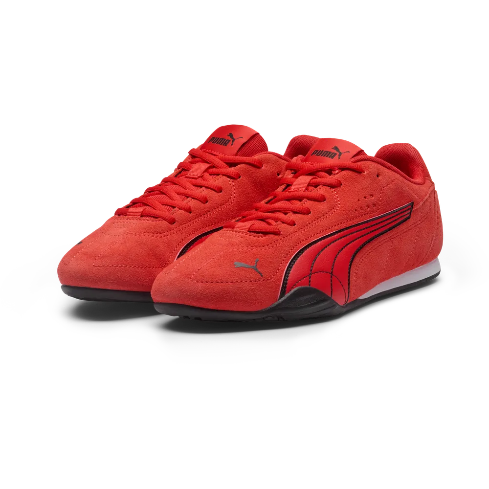 PUMA CATCH SUEDE SNEAKER - RED