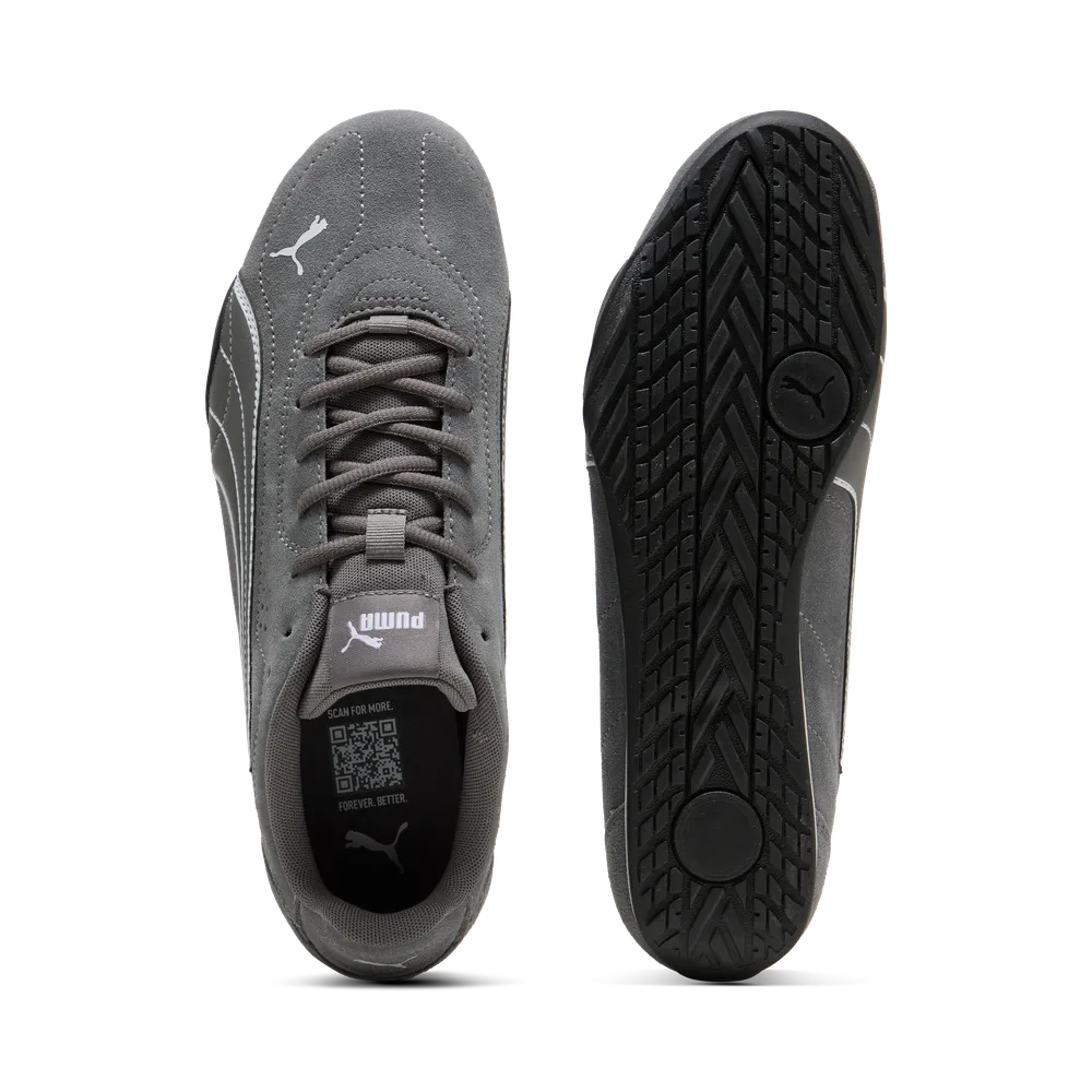 PUMA CATCH SUEDE SNEAKER - CHARCOAL