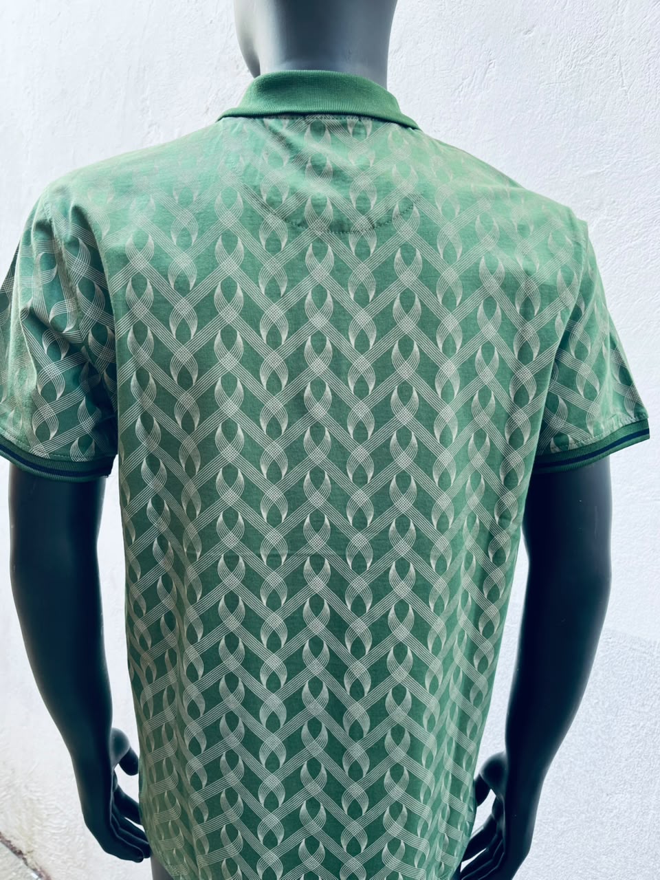 POLO GEOMETRIC MECERISED GOLFER - GREEN